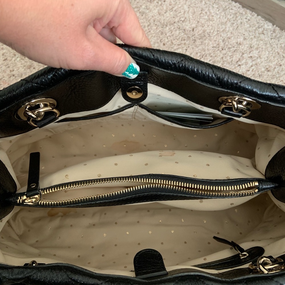 Kate Spade Black Quilted Shoulder Bag - Picture 6 of 7